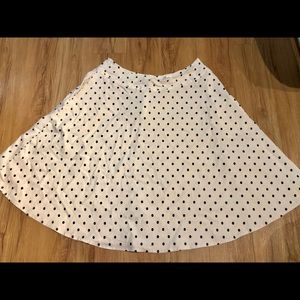Unique Vintage Plus Size Polka Dot Skirt